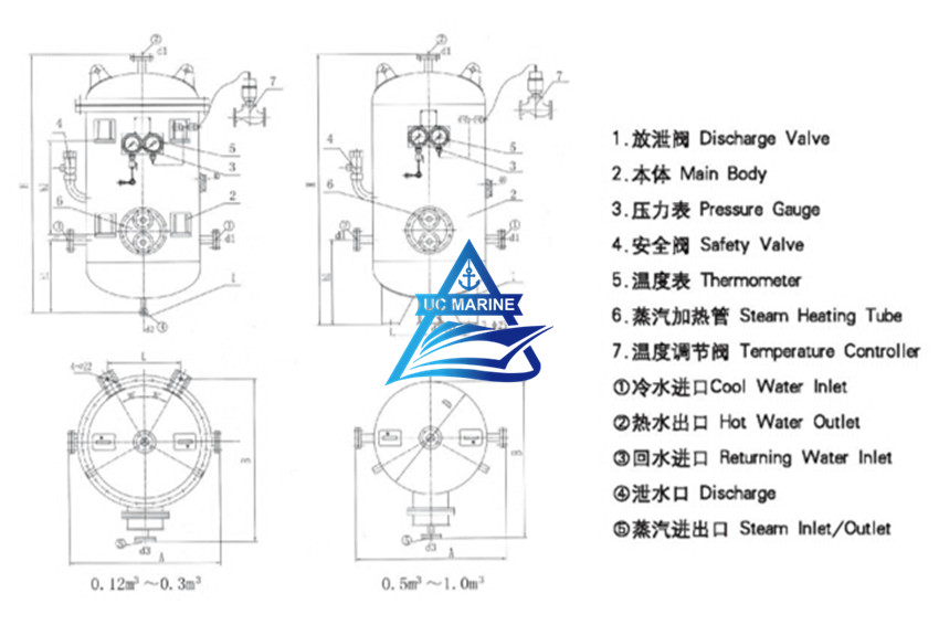ZRG Series Marine Steam Heating Hot Water Tank.jpg