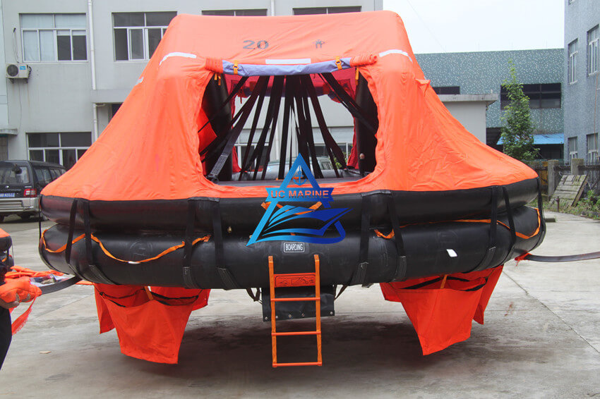 SOLAS Approved Davit Launched Inflatable Life Raft from China ...