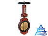 Marine Center-pivoted Screw-drive Manual Butterfly Valve