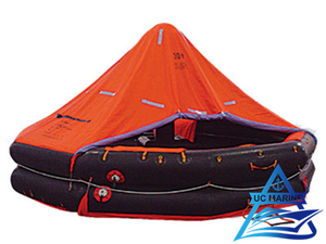 Both Sides of A Canopied Reversible Inflatable Liferafts