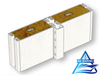 Type C Composite Rock Wool Wall Panel with Cable Slot