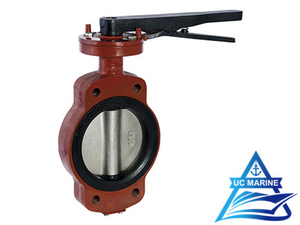 Marine Center-pivoted Handle-drive Manual Butterfly Valve