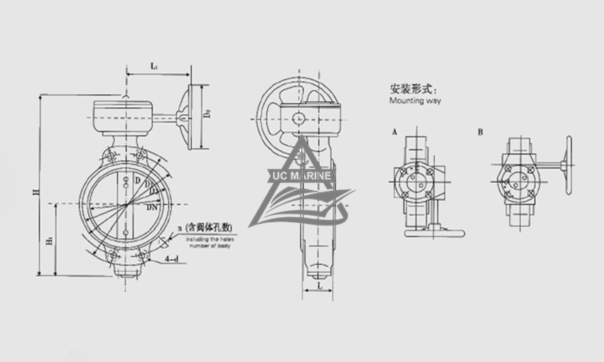 Marine Center-pivoted Worm-drive Manual Butterfly Valves.jpg