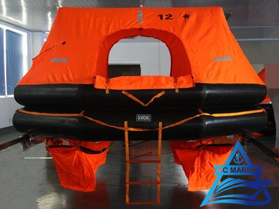 Throw-overboard Inflatable Liferaft for Fishing Boat