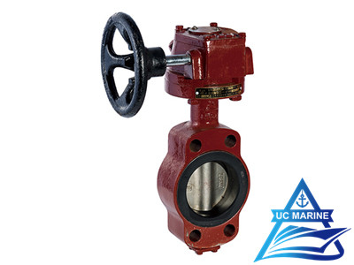 Marine Center-pivoted Worm-drive Manual Butterfly Valve