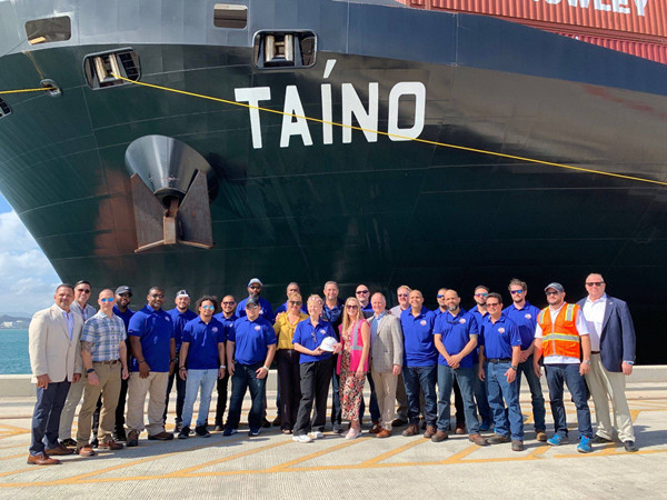 Crowley Christens LNG-Powered Ship MV Taíno in Puerto Rico