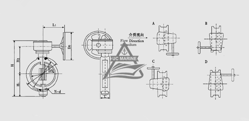 Marine Duo-eccentric-pivoted Worm-drive Manual Butterfly Valve.jpg